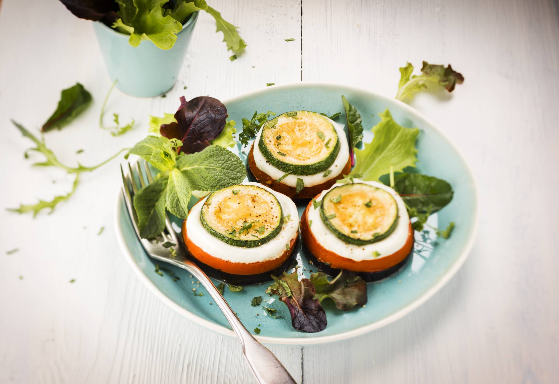 Tian de verduras con mozzarella - Receta Cookeo | Moulinex