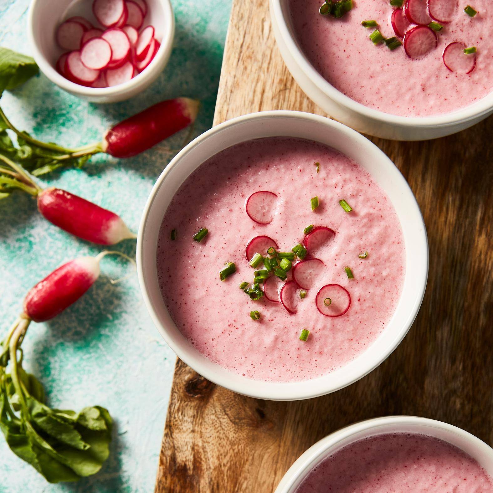 Gazpacho rosa de rábanos - Receta Perfectmix + | Moulinex