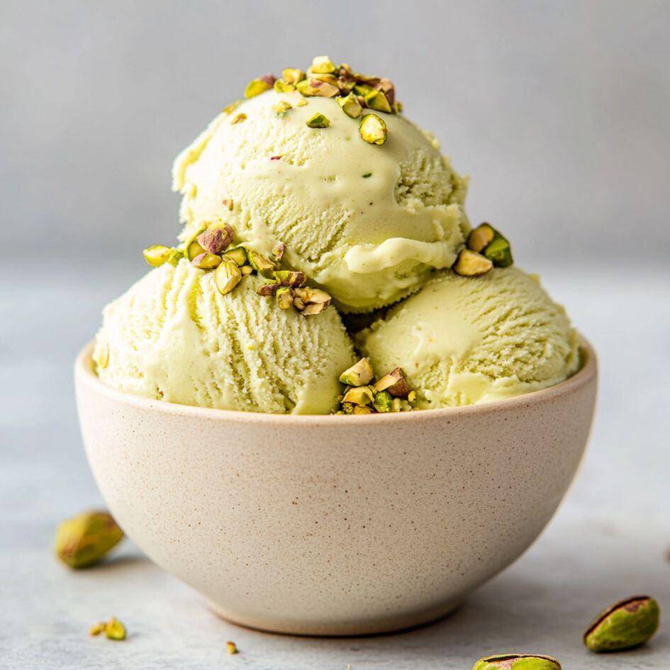 Helado de pistacho - Receta Companion | Moulinex