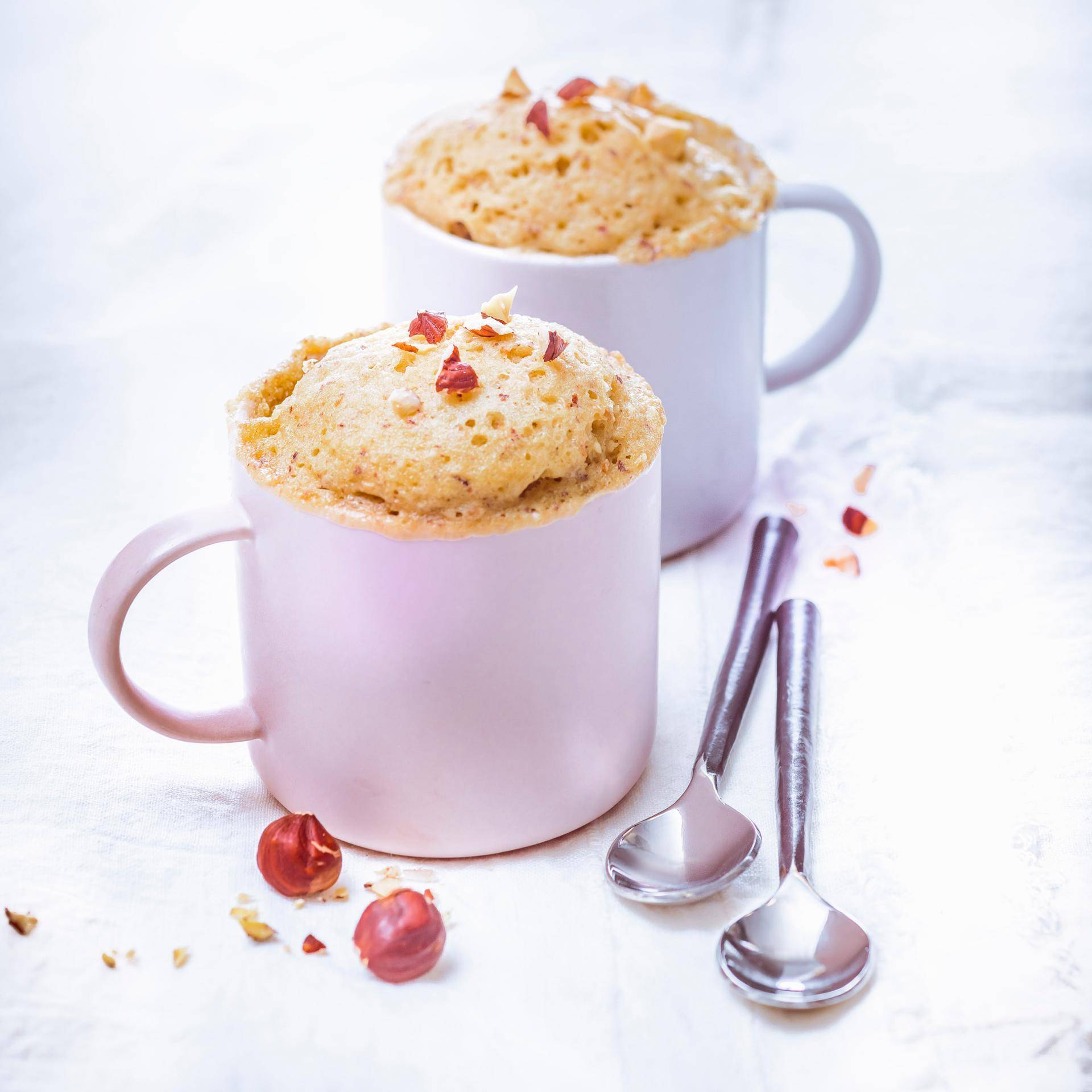 Mug cake con yogur y avellanas - Receta Companion | Moulinex