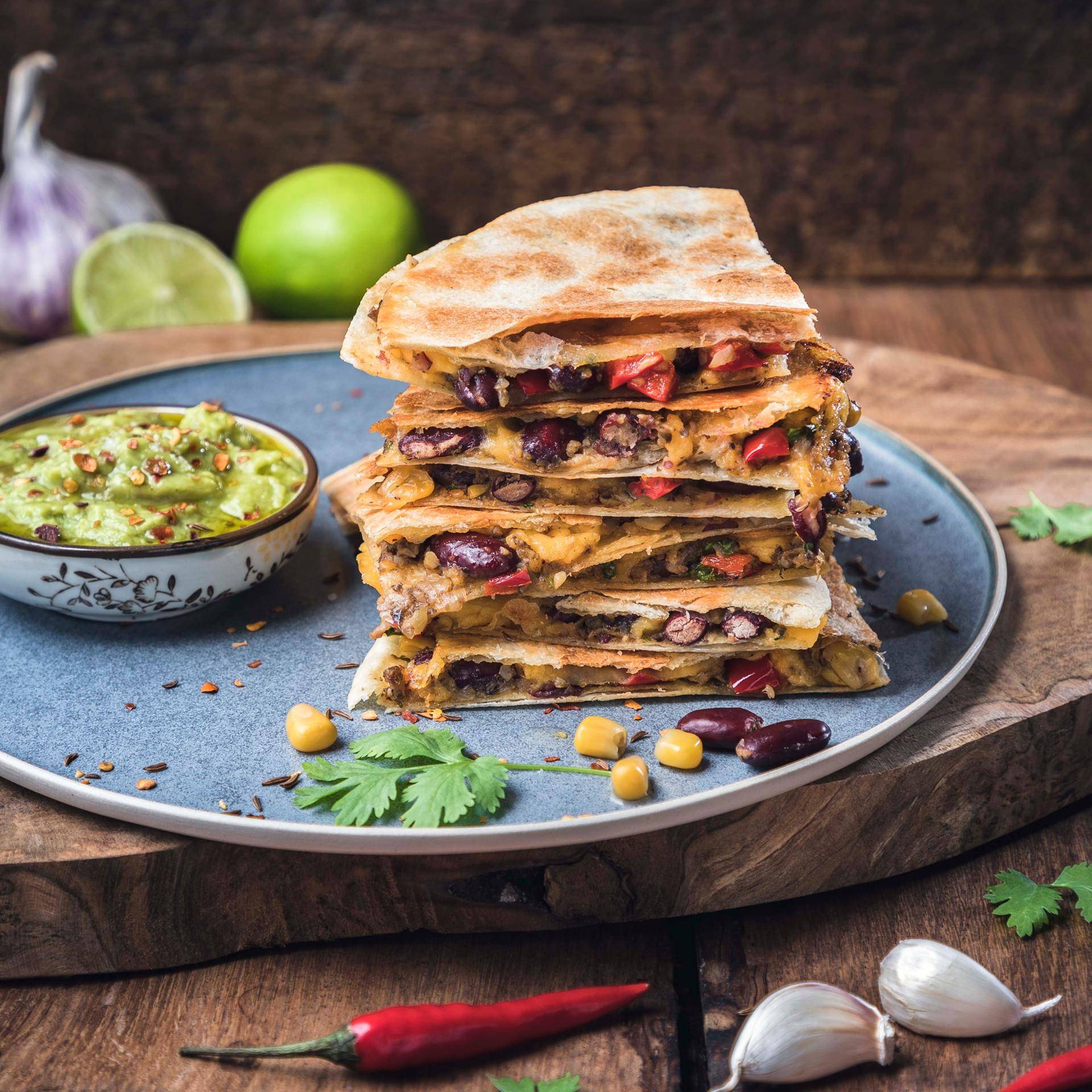 Quesadillas de frijoles - Receta Companion | Moulinex