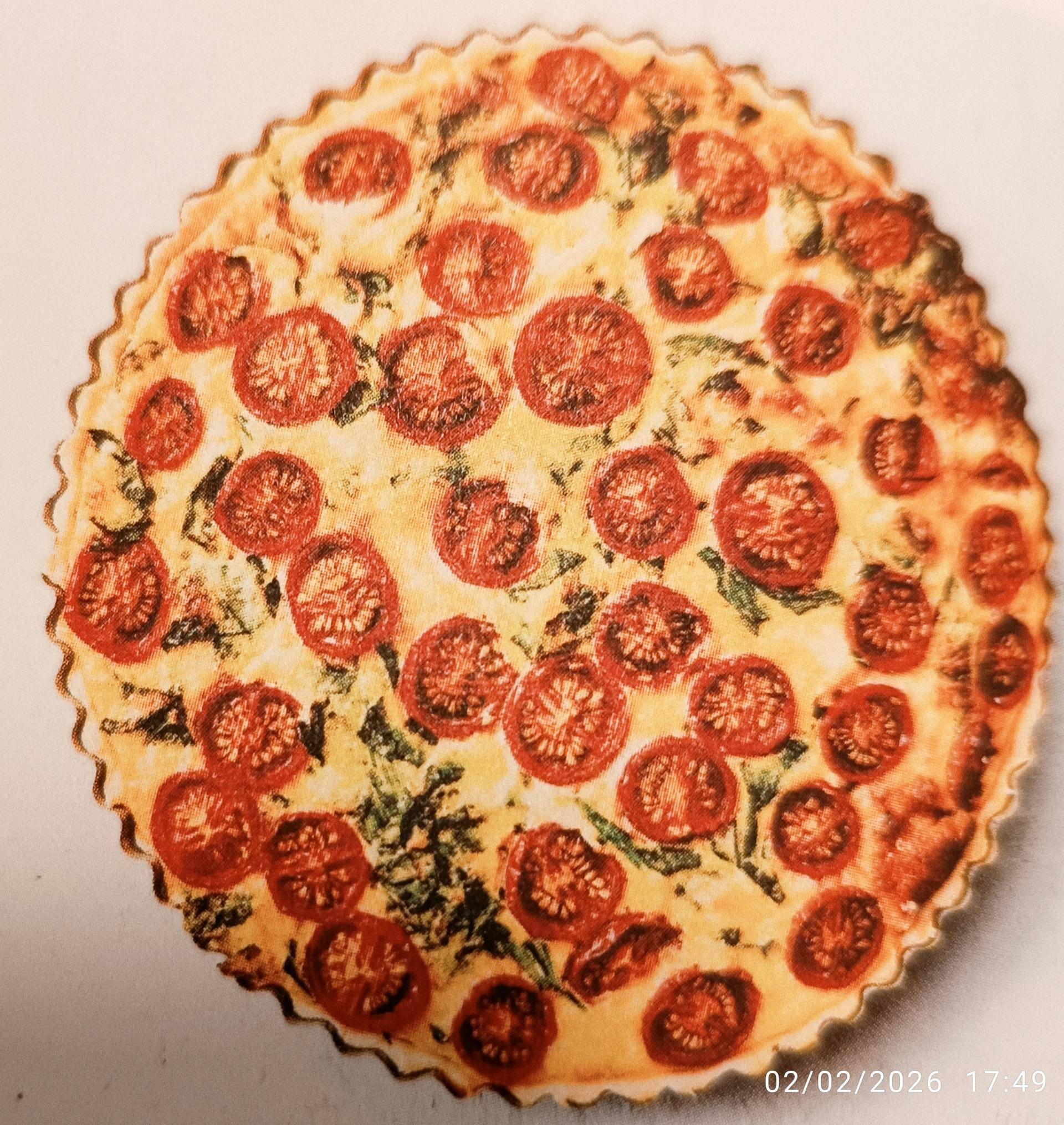 Quiche espinacas, tomates cherry y ricota - Receta Companion | Moulinex