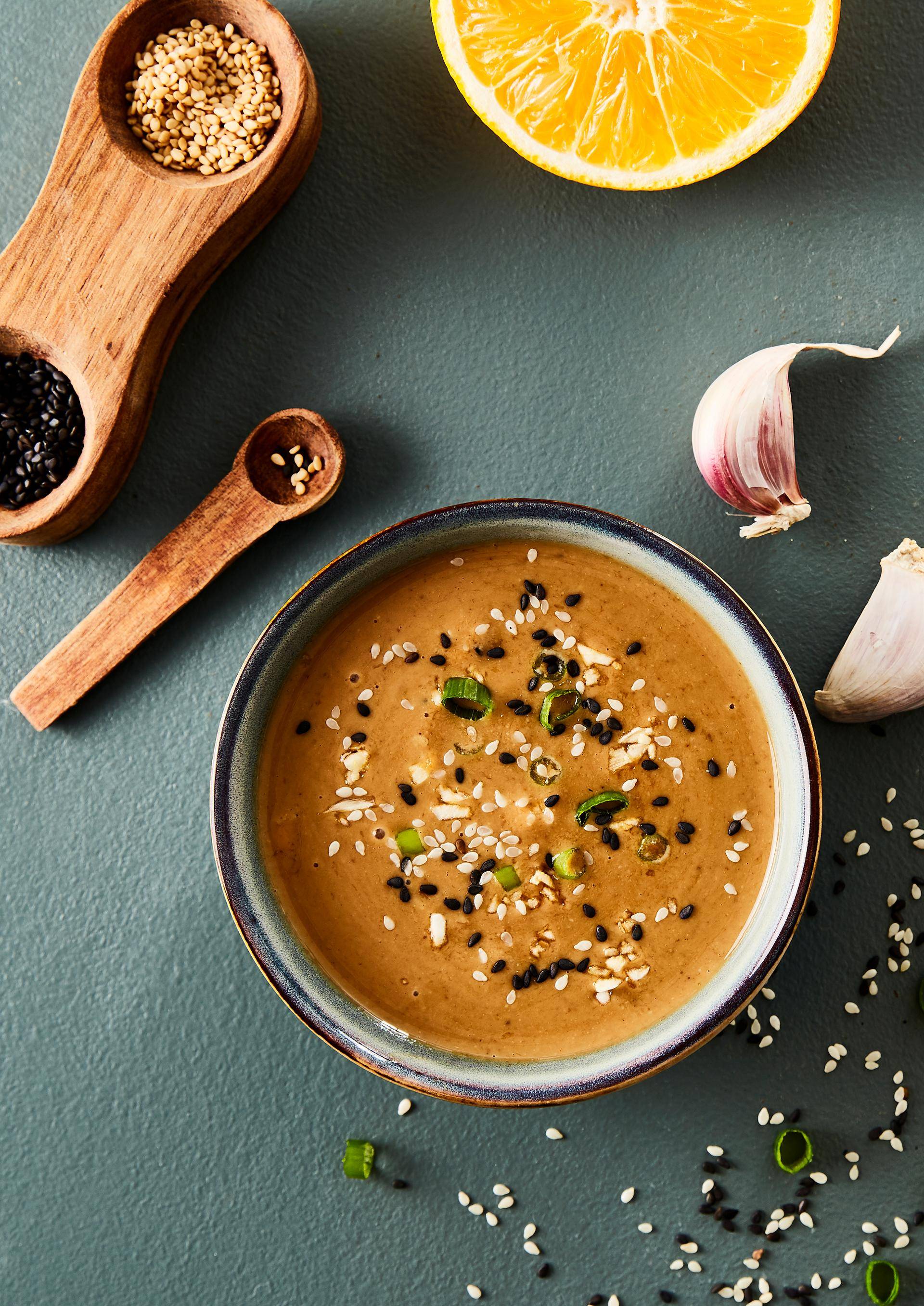Aderezo cremoso de ensalada con tahini - Receta Blend up | Moulinex