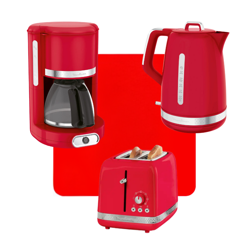 Pack Desayuno: Cafetera + hervidor + tostadora soleil