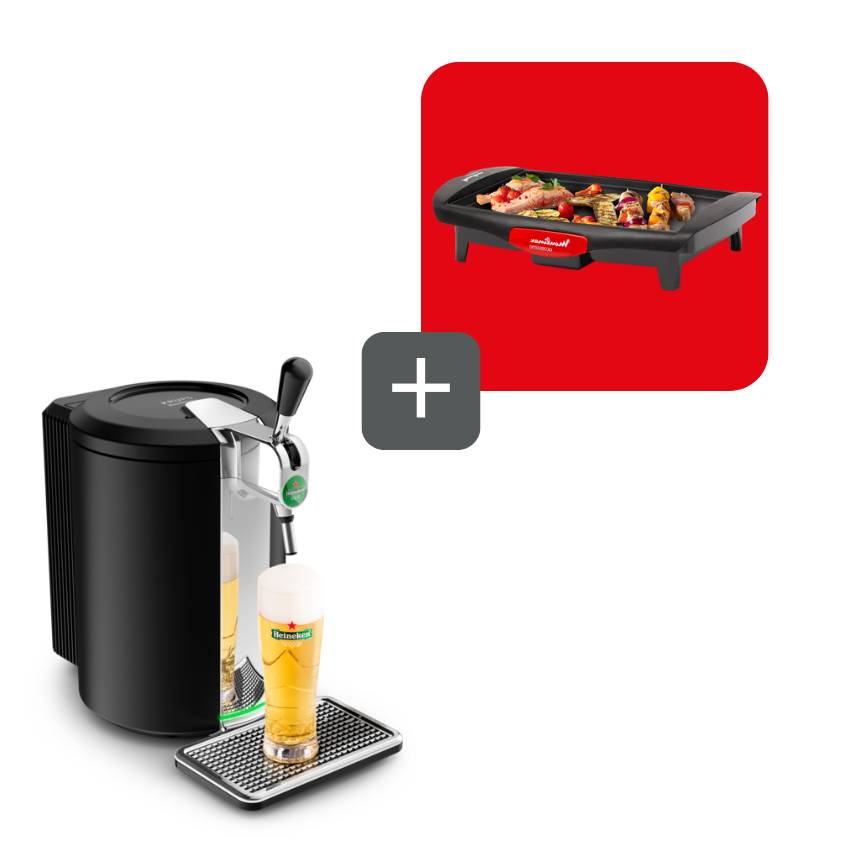 Promo Pack Plancha Accessimo + Tirador de cerveza KRUPS