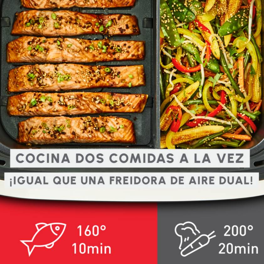 Promo Pack Freidora de Aire Easy Fry Dual Flex + Set de herméticos