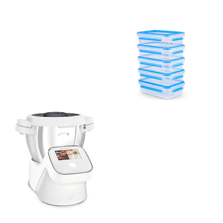 Pack Batch Cooking: Companion touch + set herméticos